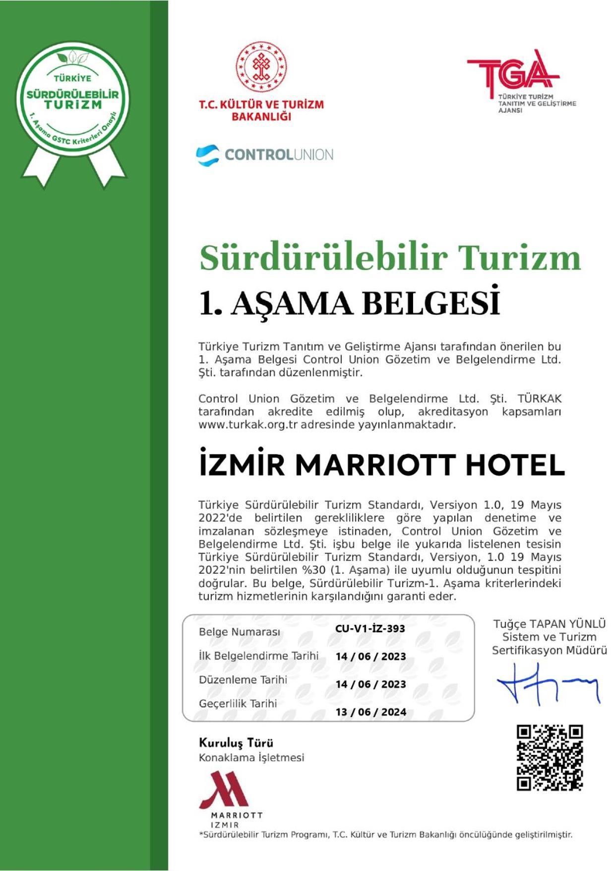 Izmir Marriott Hotel Esterno foto